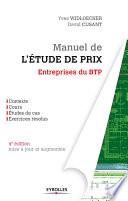 Manuel de l'étude de prix pour les entreprises du BTP