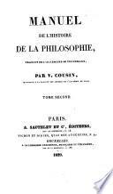 Manuel de l'histoire de la philosophie