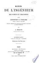 Manuel de l'ingénieur des ponts et chaussées