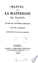 Manuel de la maîtresse de maison