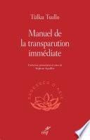 Manuel de la transparution immédiate