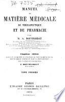 Manuel de matière médicale de thérapeutique et de pharmacie