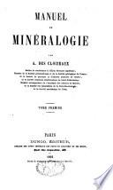 Manuel de minéralogie