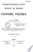 Manuel de morale et d'économie politique...