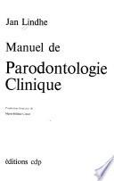 Manuel de parodontologie clinique
