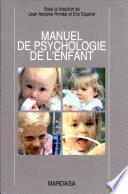 Manuel de psychologie de l'enfant
