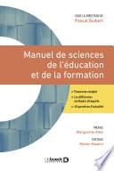 Manuel de sciences de l'éducation et de la formation