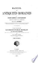 Manuel des antiquités romaines: Le droit public romain, Theodor Mommsen
