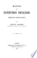 Manuel des institutions françaises