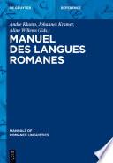 Manuel des langues romanes