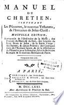 Manuel du Chretien