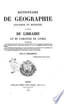 Manuel du libraire et de l'amateur de livres contenant un nouveau dictionnaire bibliographique ... une table en forme de catalogue raisonné ... par Jacques Charles Brunet