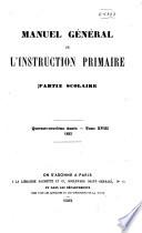 Manuel générale de l'instruction primaire