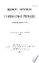 Manuel générale de l'instruction primaire