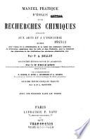 Manuel pratique d'essais et de recherches chimiques