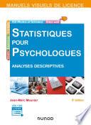 Manuel visuel - Statistiques pour psychologues 3ed
