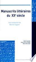 Manuscrits littéraires du XXe siècle