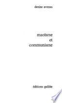 Maoïsme et communisme