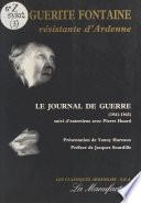 Marguerite Fontaine, résistante d'Ardennes : Le Journal de guerre (1941-1945)
