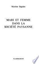 Mari et femme dans la société paysanne