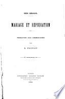 Mariage et répudiation
