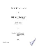 Mariages de Beauport (1673-1966)