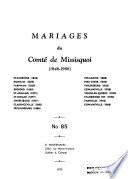 Mariages du comté de Missisquoi, 1846-1968