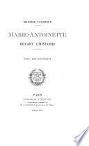 Marie-Antoinette devant l'histoire