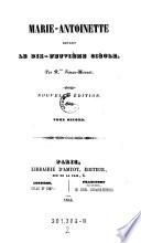 Marie-Antoinette devant le dix-neuvième siècle