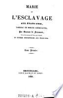 Marie ou l'esclavage aux Etats-Unis