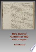 Marie Tavernier guillotinée en 1802