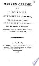 Mars en carême, ou L'Olympe au Rocher de Cancale