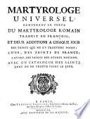 Martyrologe universel