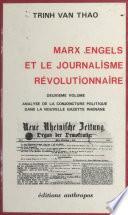 Marx, Engels et le journalisme révolutionnaire