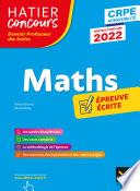 Mathématiques - CRPE 2022 - Epreuve écrite d'admissibilité