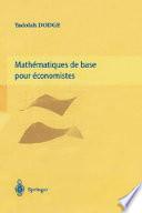 Mathématiques de base pour économistes