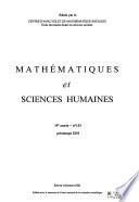 Mathématiques et sciences humaines