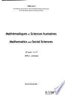 Mathématiques et sciences humaines