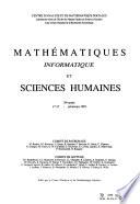Mathématiques, informatique et sciences humaines