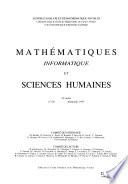 Mathématiques, informatique et sciences humaines