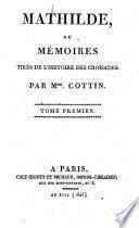 Mathilde ou mémoires tirés de l'histoire des croisades