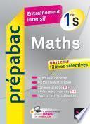 Maths 1re S - Prépabac Entraînement intensif
