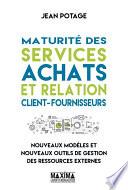 Maturité des services achats et relation client-fournisseurs