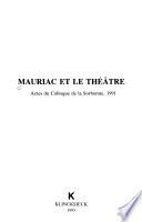 Mauriac et le théâtre