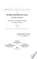 Maurice, comte de Saxe, et Marie Josèphe de Saxe, dauphine de France