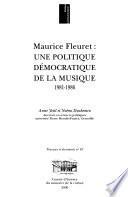 Maurice Fleuret, une politique démocratique de la musique