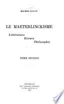 Maurice Maeterlinck et son œuvre