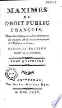Maximes du droit public français