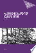 Maximilienne Carpentier - Journal intime