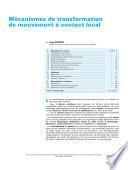 Mecanismes de Transformation de Mouvement a Contact Local